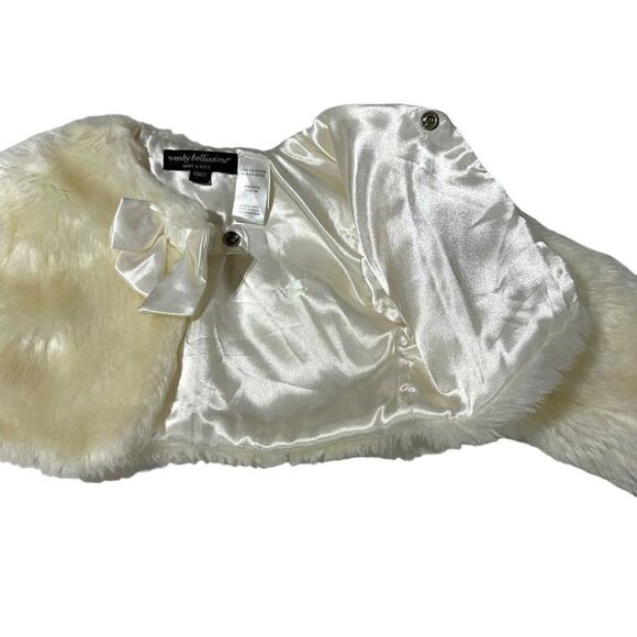 Wendy Bellissimo Baby & Kids Baby Girl Faux Fur Half Jacket Size 18 Months - Picture 5 of 10